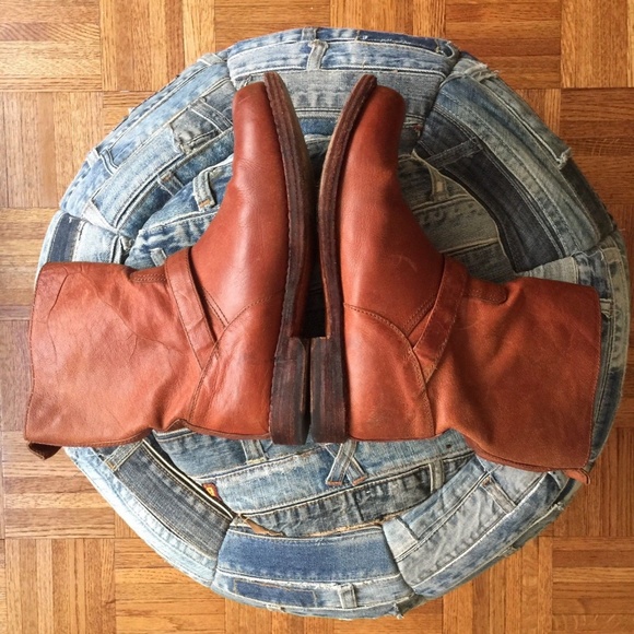 rag and bone brown leather ankle boots SZ 38 / US - Picture 5 of 7